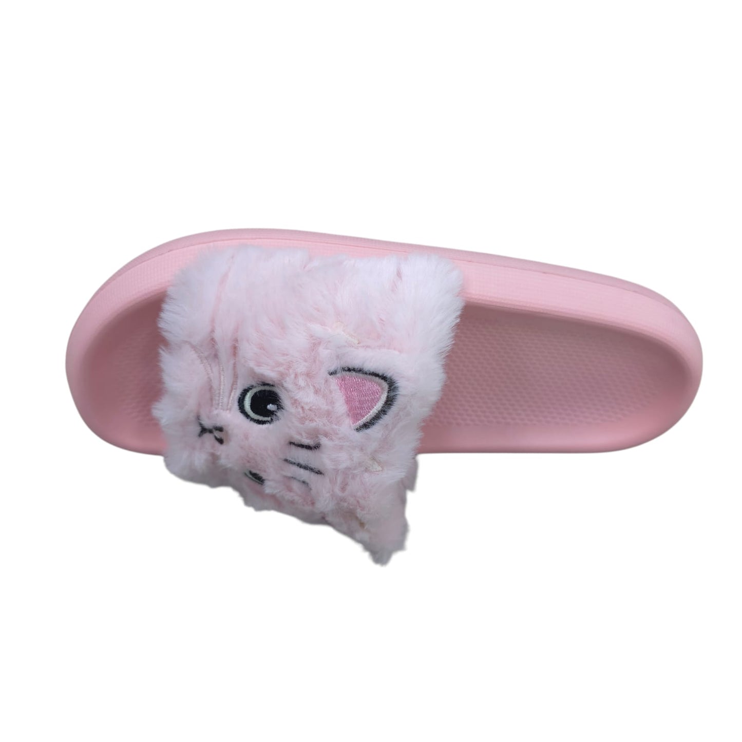 Chanclas Con Peluche Estilo Gato Ultrasuaves