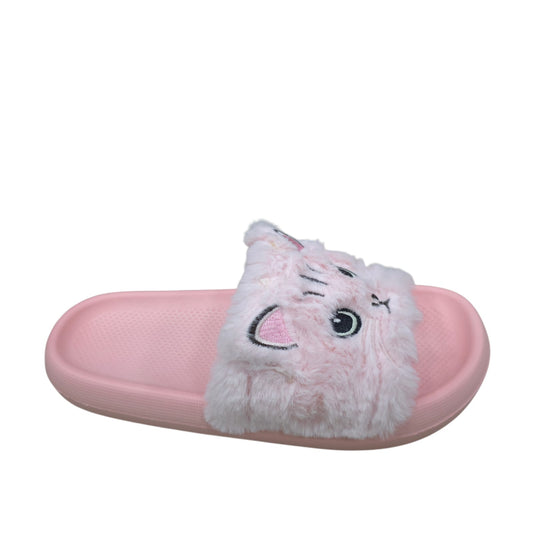 Chanclas Con Peluche Estilo Gato Ultrasuaves