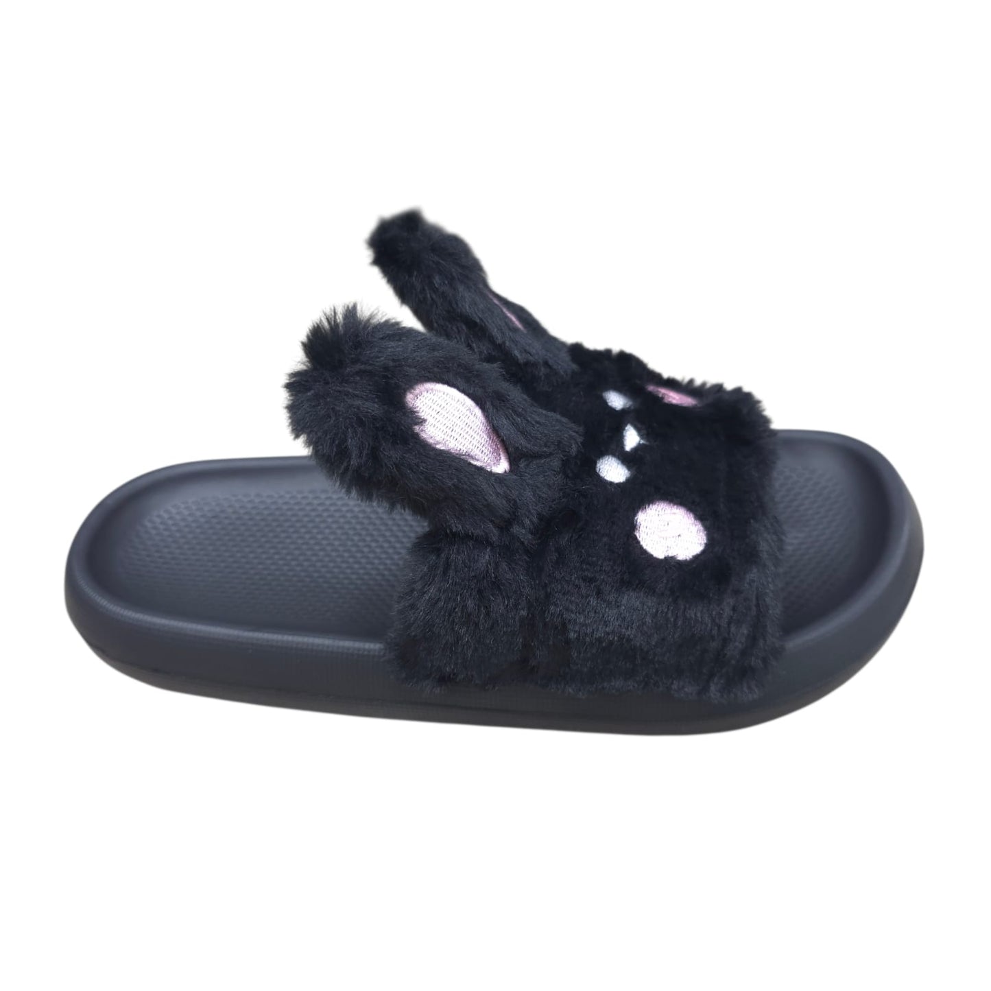 Chanclas Con Peluche Estilo Conejo Ultrasuaves