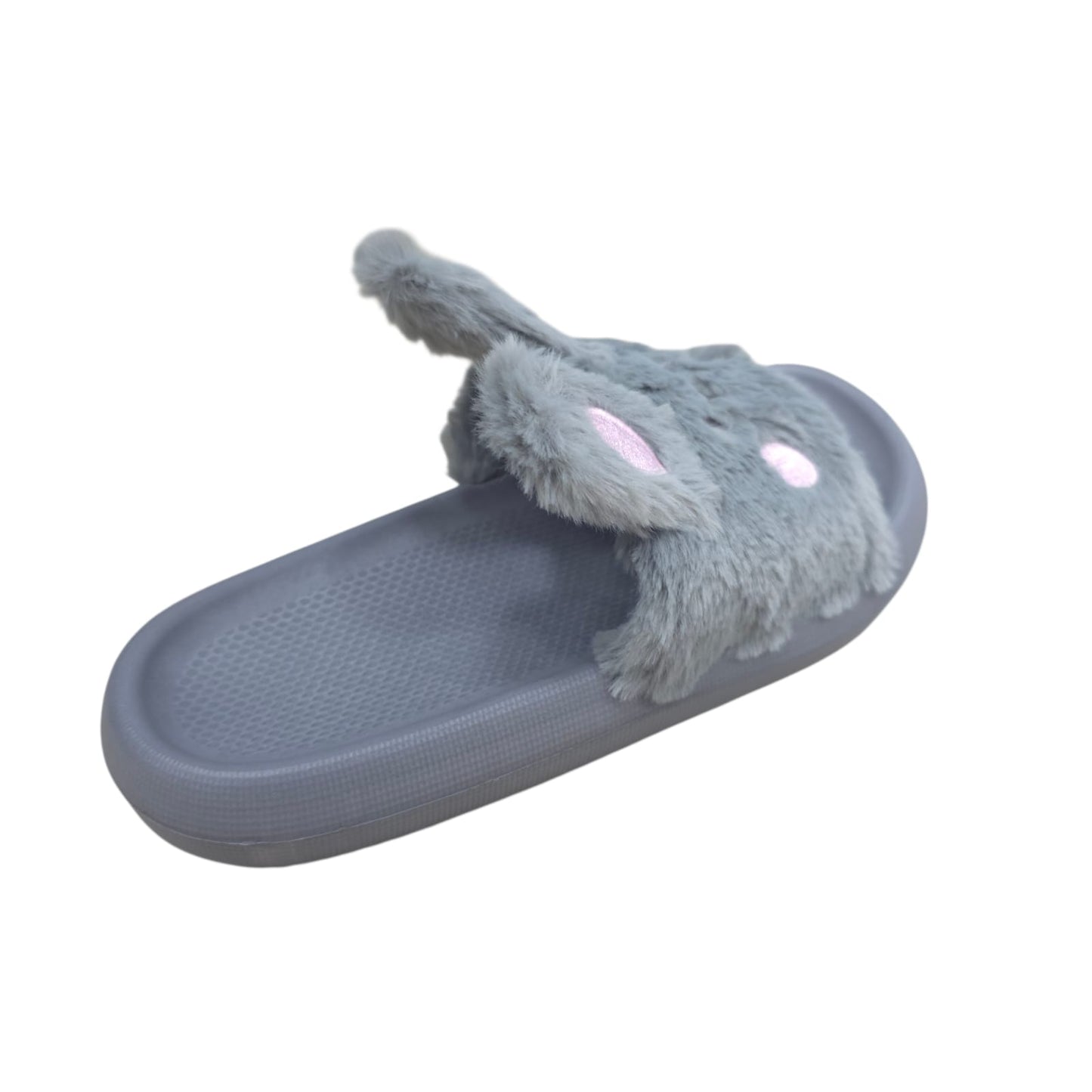 Chanclas Con Peluche Estilo Conejo Ultrasuaves