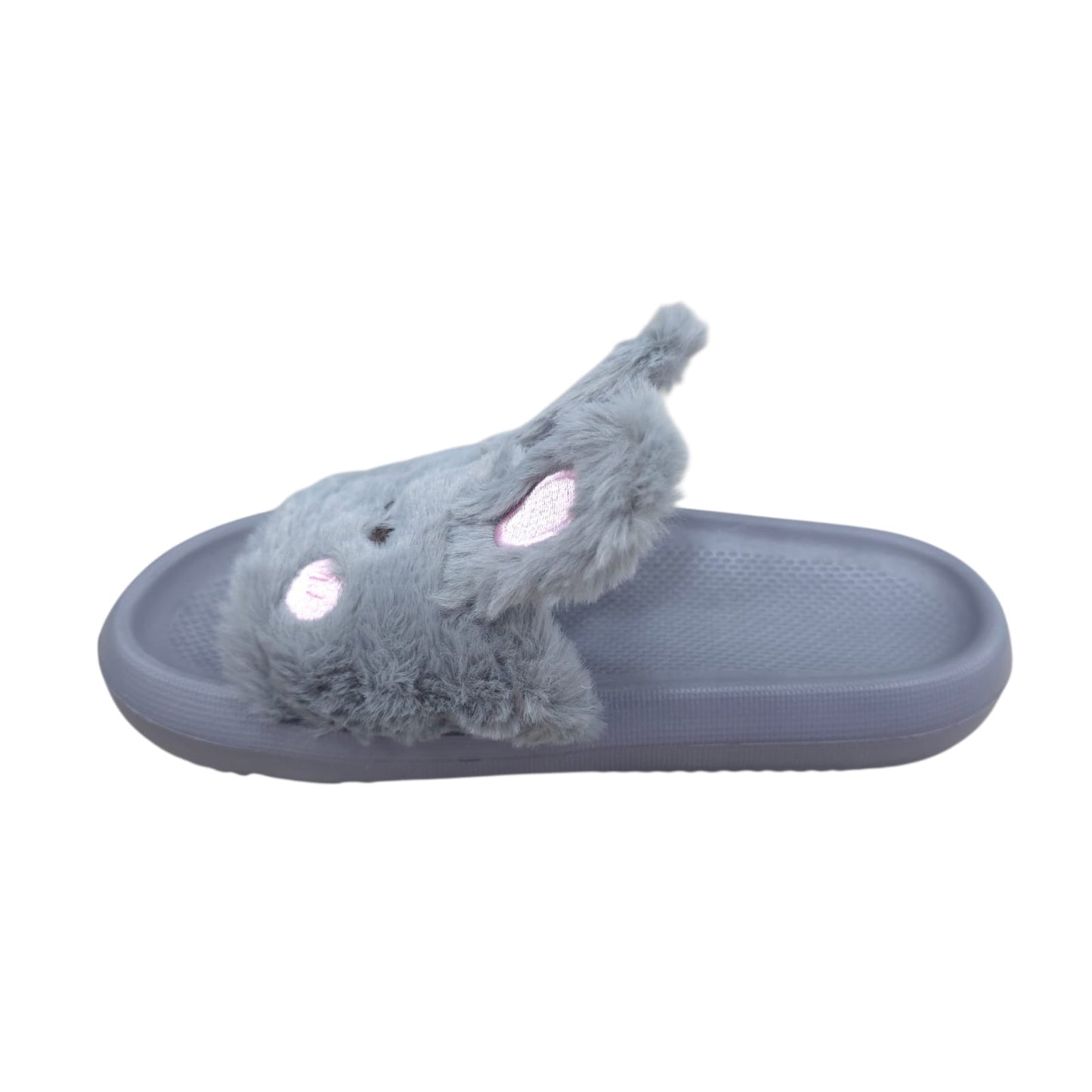 Chanclas Con Peluche Estilo Conejo Ultrasuaves