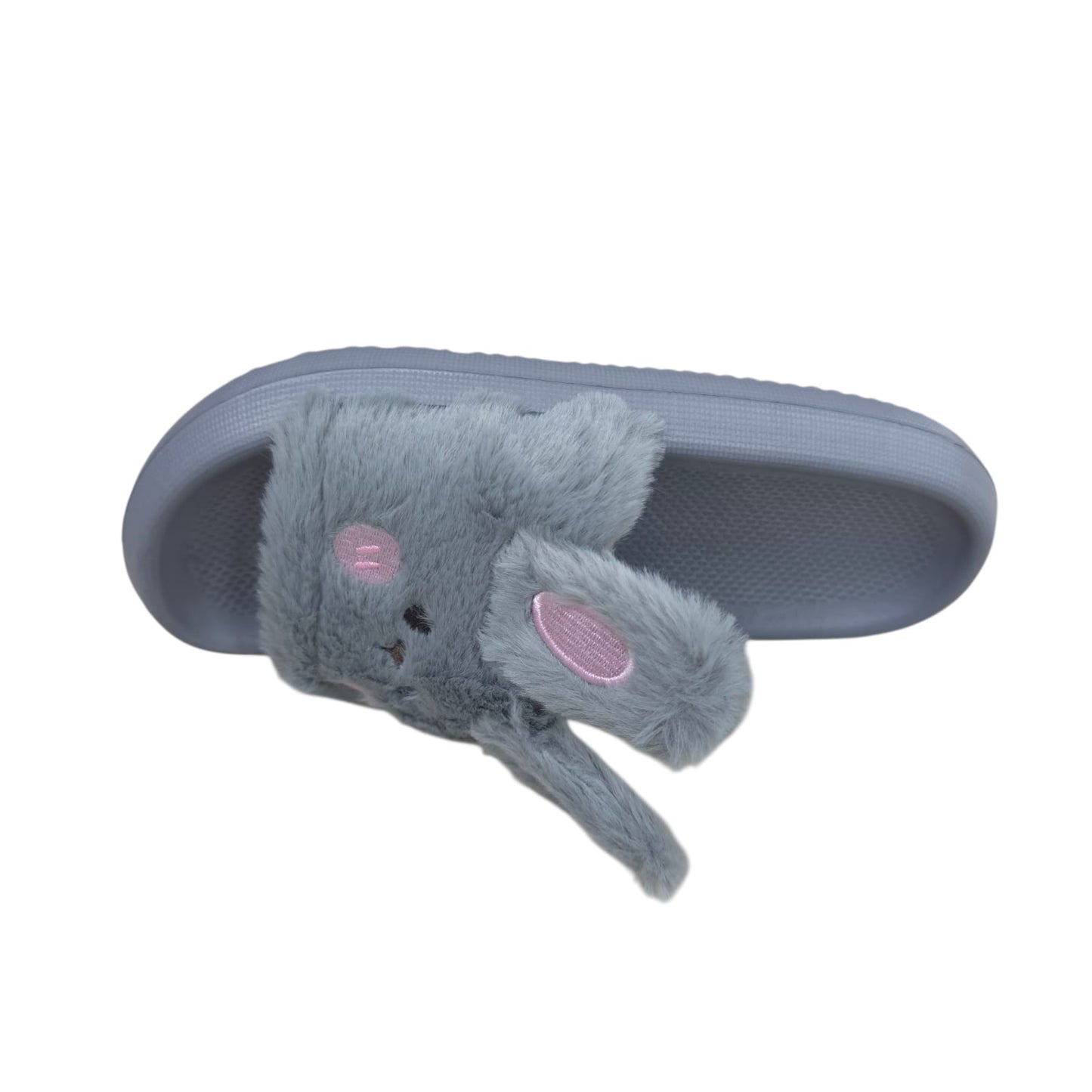 Chanclas Con Peluche Estilo Conejo Ultrasuaves