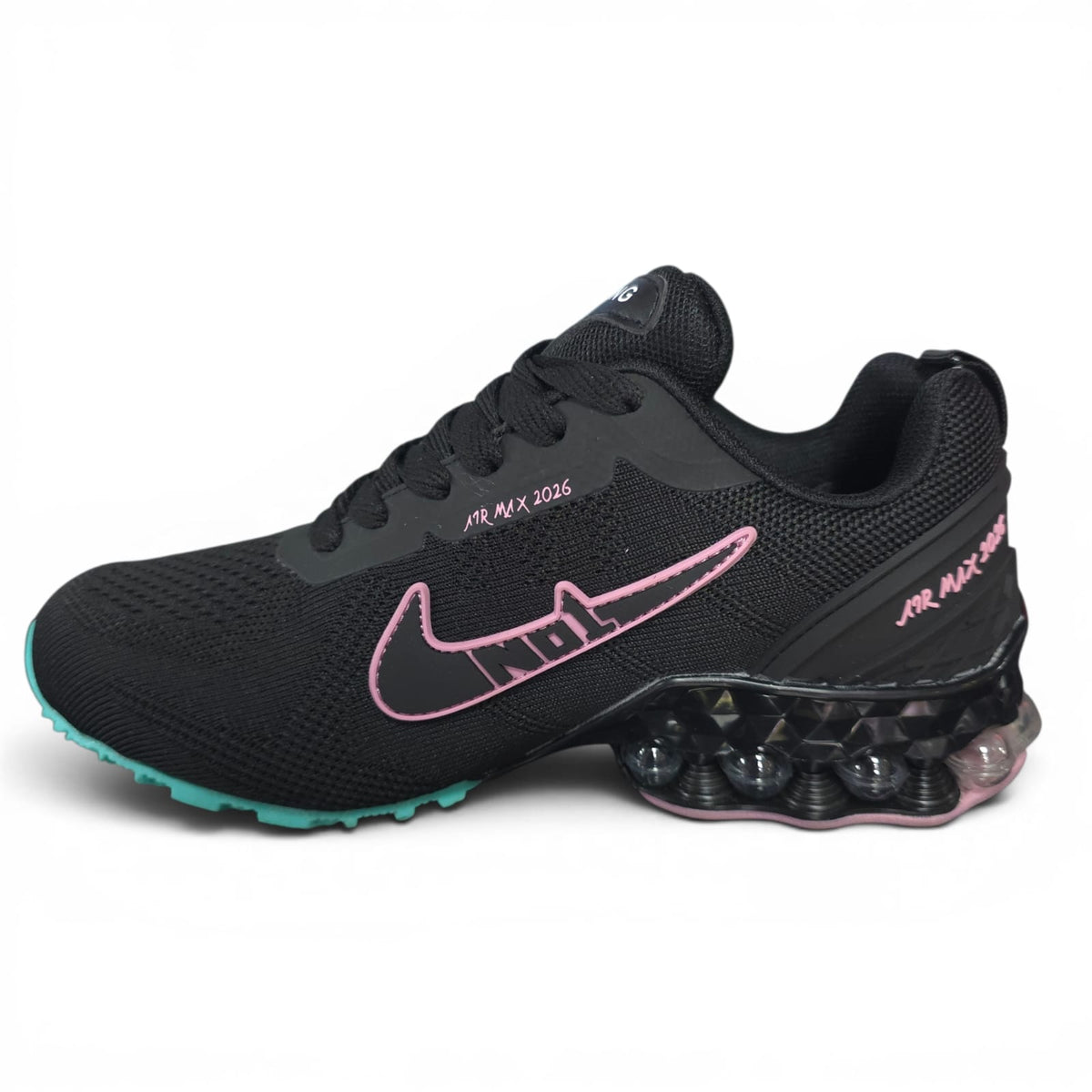 Tenis Importados Suela Tornillo Black Pink