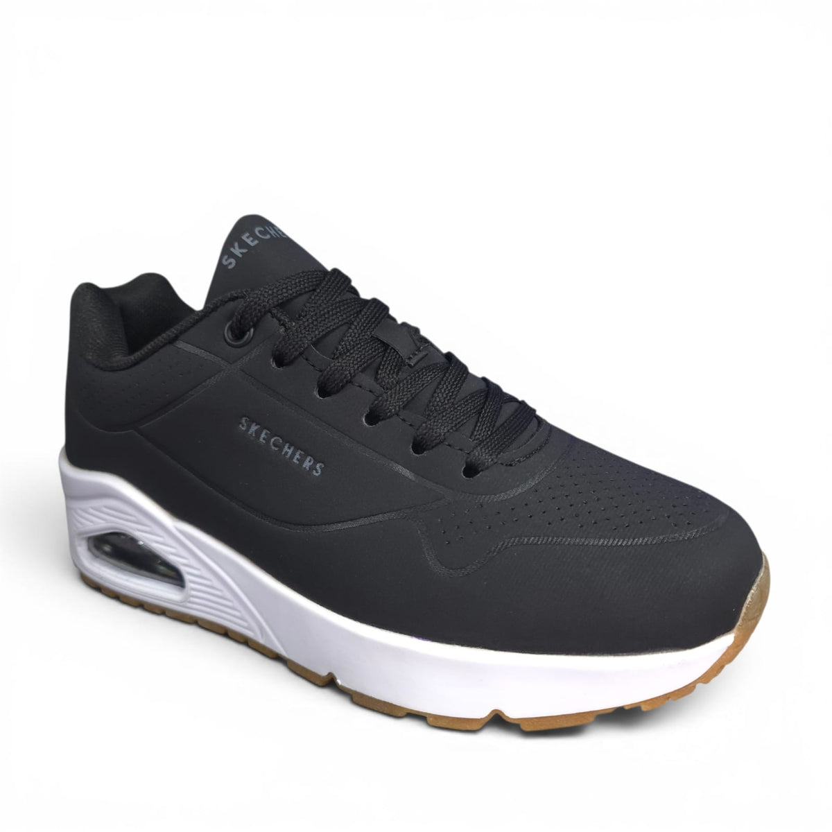 Tenis Skeachers Lifestyle Importados Replica AAA Black White
