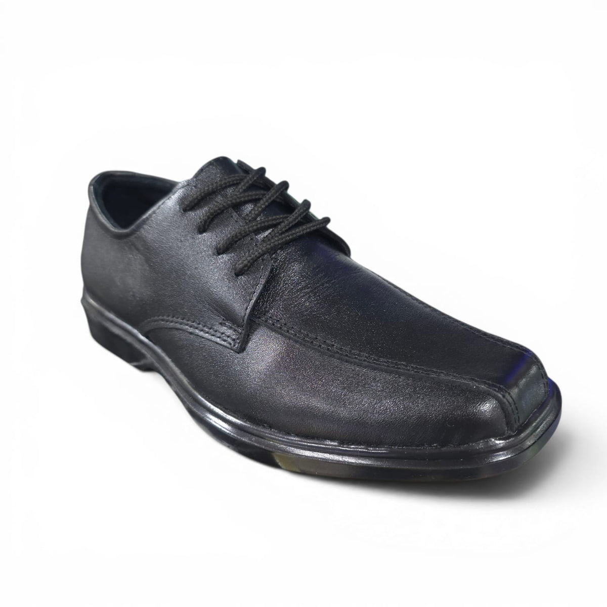 Zapatos Colegiales Negros En Cuero