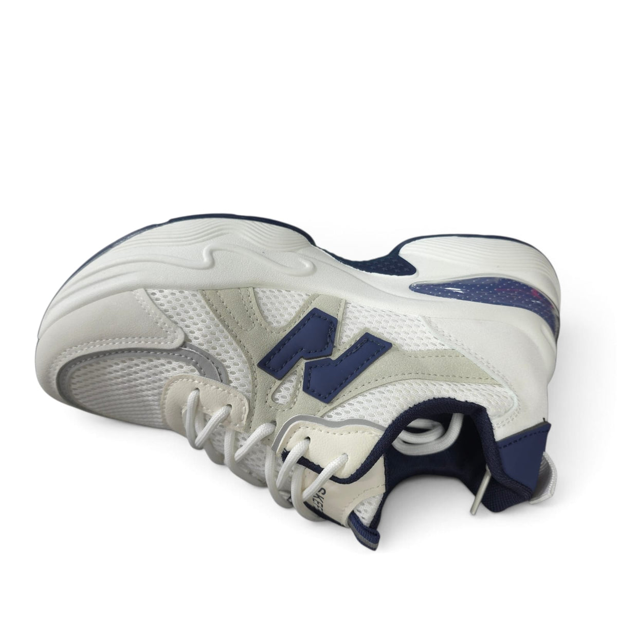 Plataforma Suela Alta Moda 2026 New Colección Fashion White Blue