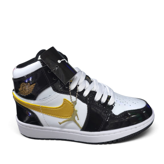 Tenis Jordan Retro 1 Negro Dorado Calidad AAA