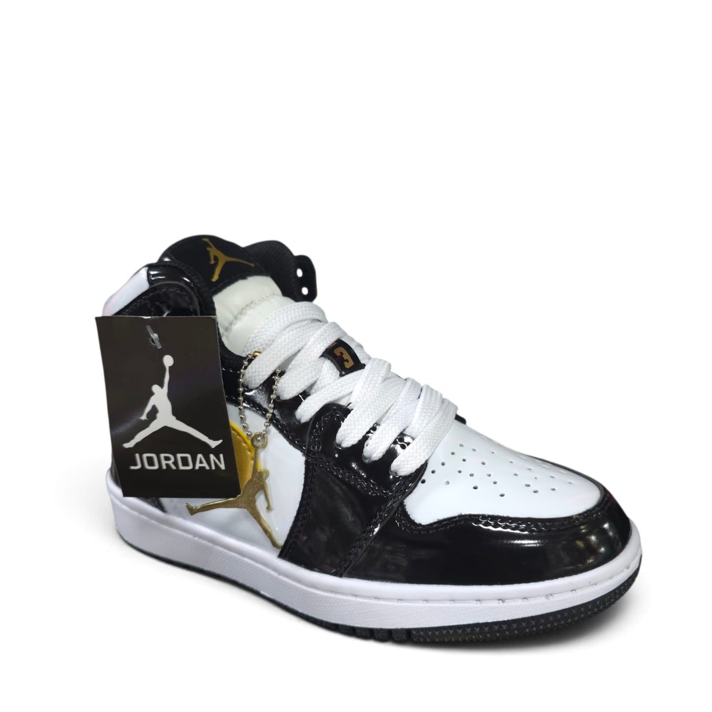 Tenis Jordan Retro 1 Negro Dorado Calidad AAA