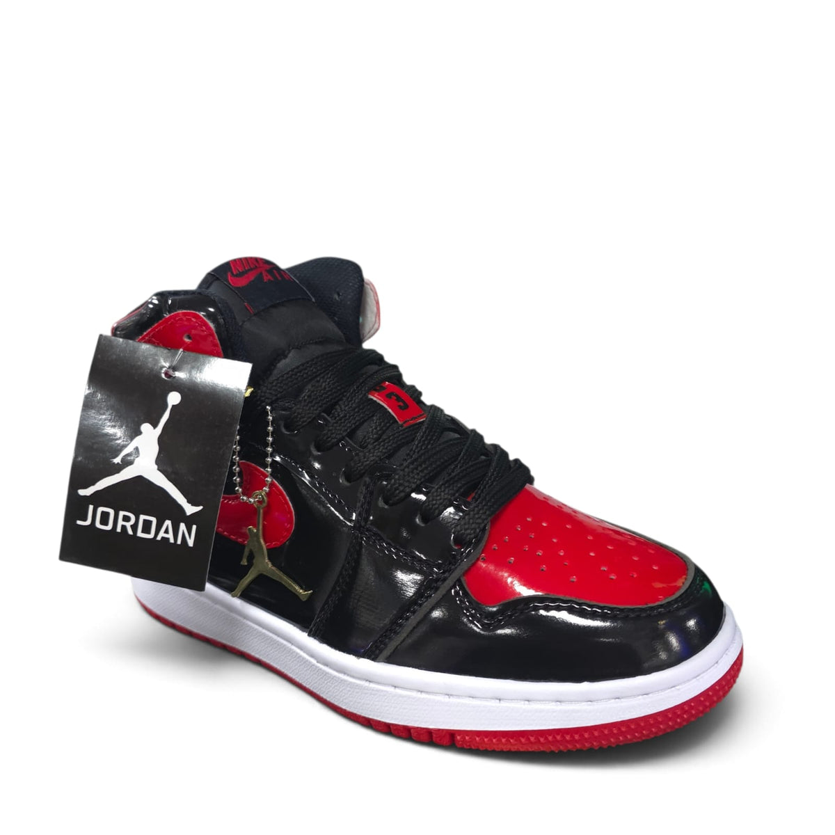 Tenis Jordan Retro 1 Negro Rojo Calidad AAA