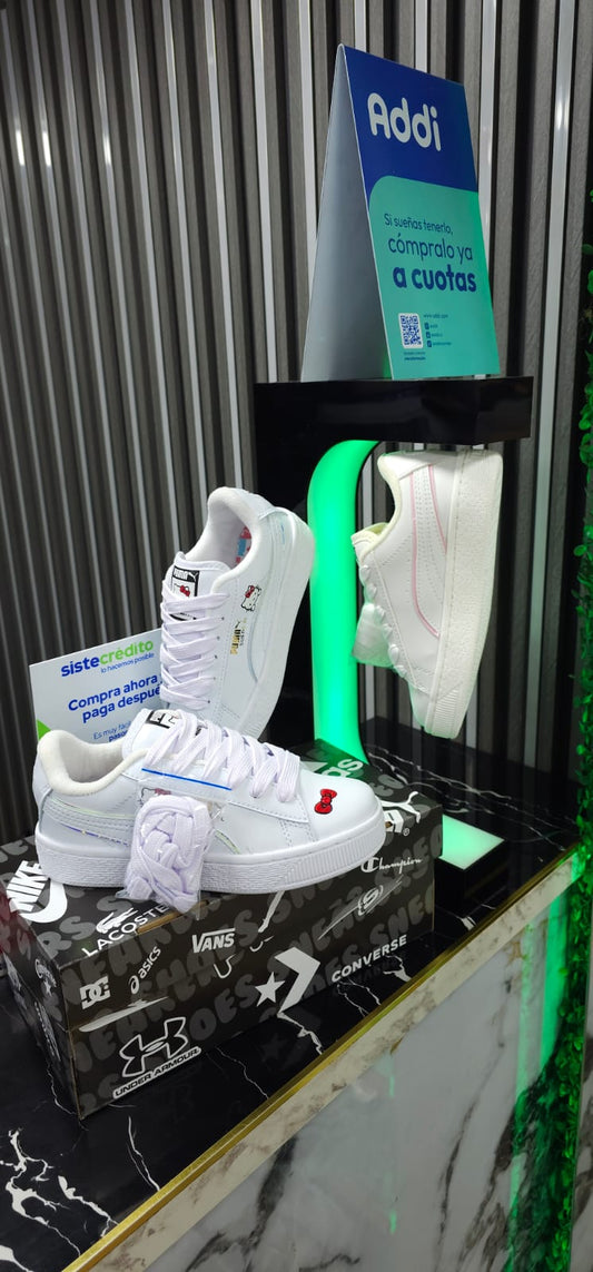 Tenis Puma XL R-eplica AA Nueva  Edition Hello Kitty Moda 2025 White