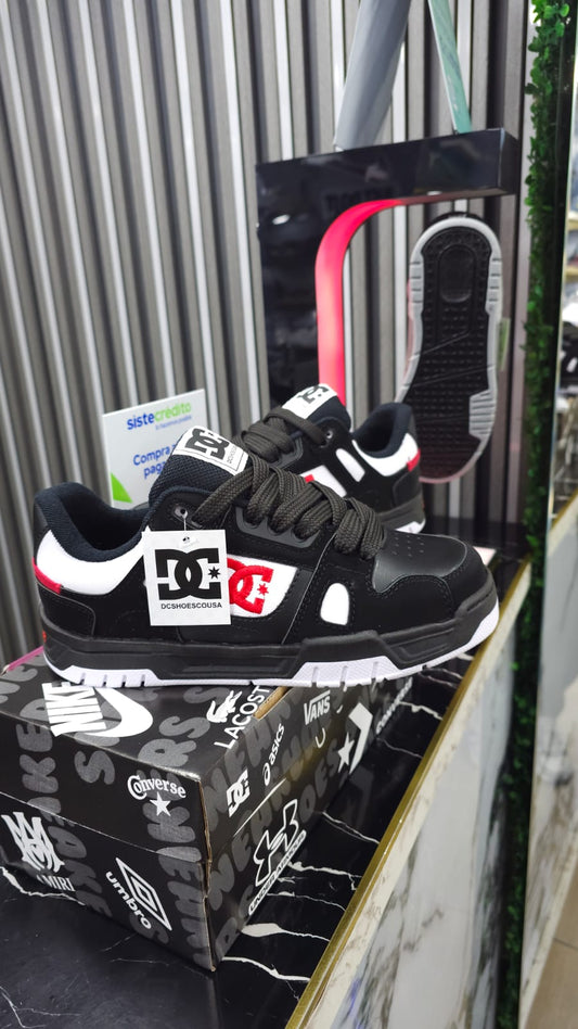 Tenis DC Shoes Pureskateshoe Replica AA New Edición Negro Blanco