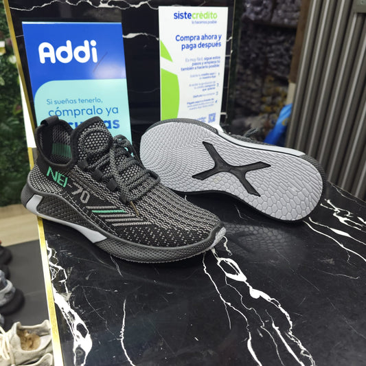 Tenis Importados Tipo Media  Para Hombre Black