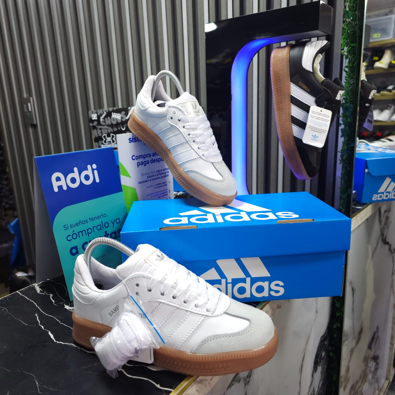 Tenis Adidas Samba White Suela Alta Replica AA