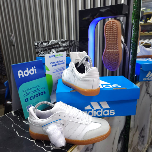 Tenis Adidas Samba White Suela Plana Replica AA