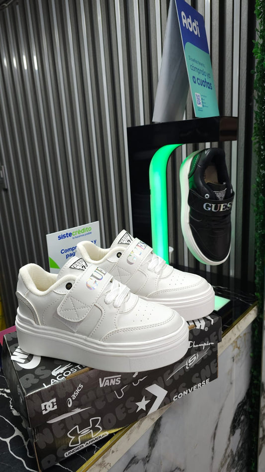 Tenis De Plataforma Para Dama Guess Usa Replica AA Beige