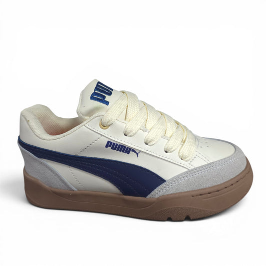 Tenis Puma Park Lifestyle Nueva Edicion Replica AA Beige Blue