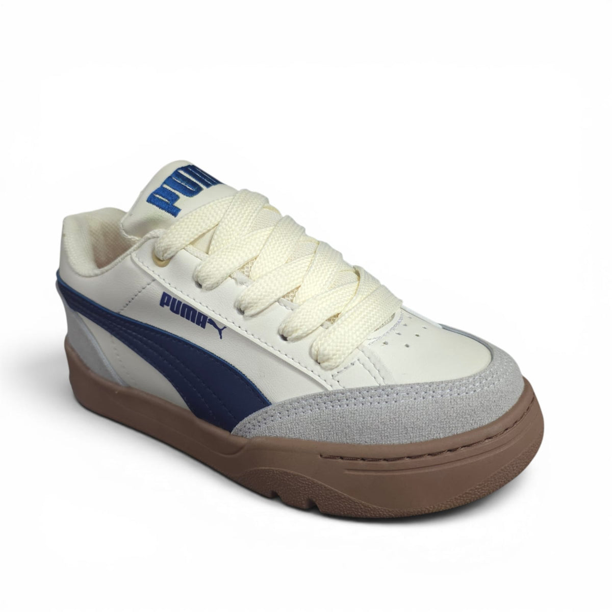 Tenis Puma Park Lifestyle Nueva Edicion Replica AA Beige Blue